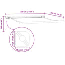 vidaXL barna kézzel kihúzható napellenző 300 x 250 cm