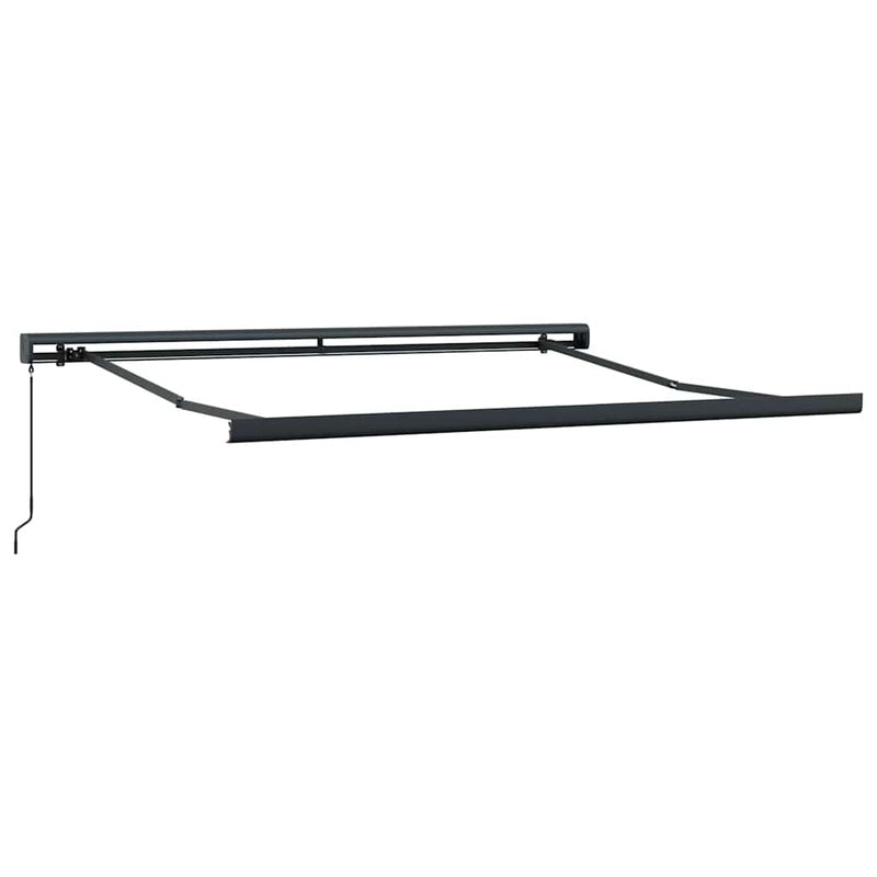 vidaXL barna kézzel kihúzható napellenző 300 x 250 cm