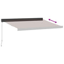 vidaXL barna kézzel kihúzható napellenző 350 x 250 cm