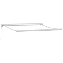 vidaXL barna automata kihúzható napellenző 300x250 cm