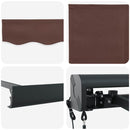 vidaXL barna automata kihúzható napellenző 300x250 cm