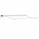 vidaXL antracitszürke-fehér LED-es kézi napellenző 300 x 250 cm
