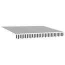 vidaXL antracitszürke-fehér automata kihúzható napellenző 300x250 cm
