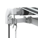 vidaXL antracitszürke-fehér automata kihúzható napellenző 300x250 cm