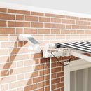 vidaXL antracit-fehér automata kihúzható napellenző LED-del 300x250 cm