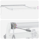 vidaXL antracit-fehér automata kihúzható napellenző LED-del 300x250 cm