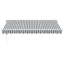 vidaXL antracitszürke-fehér LED-es automata napellenző 350 x 250 cm
