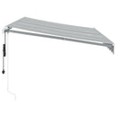 vidaXL antracitszürke-fehér LED-es automata napellenző 350 x 250 cm