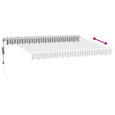 vidaXL antracitszürke-fehér LED-es automata napellenző 350 x 250 cm