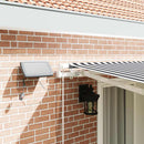 vidaXL antracitszürke-fehér LED-es kézi napellenző 400 x 300 cm