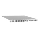 vidaXL antracitszürke-fehér LED-es kézi napellenző 400 x 300 cm
