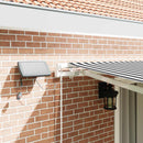 vidaXL antracitszürke-fehér LED-es kézi napellenző 450 x 300 cm