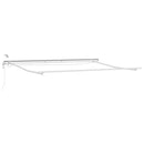 vidaXL antracitszürke-fehér LED-es automata napellenző 450 x 300 cm
