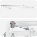 vidaXL antracitszürke-fehér LED-es automata napellenző 450 x 300 cm