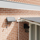vidaXL antracitszürke-fehér LED-es kézi napellenző 500 x 300 cm