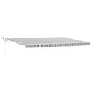 vidaXL antracitszürke-fehér LED-es automata napellenző 500 x 300 cm