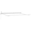 vidaXL antracitszürke-fehér LED-es automata napellenző 500 x 300 cm