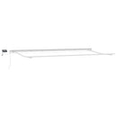vidaXL antracitszürke-fehér LED-es kézi napellenző 600 x 300 cm