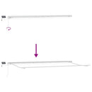 vidaXL antracitszürke-fehér LED-es kézi napellenző 600 x 300 cm