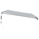 vidaXL antracitszürke-fehér LED-es automata napellenző 500 x 350 cm