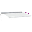 vidaXL antracitszürke-fehér LED-es automata napellenző 500 x 350 cm