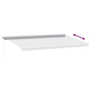 vidaXL antracitszürke-fehér LED-es kézi napellenző 600 x 350 cm