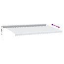 vidaXL antracitszürke-fehér LED-es automata napellenző 600 x 350 cm