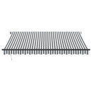 vidaXL antracitszürke és fehér kézzel kihúzható napellenző 400x350 cm