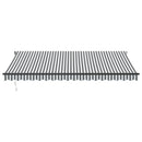 vidaXL antracitszürke-fehér LED-es kézi napellenző 450 x 350 cm
