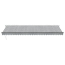 vidaXL antracitszürke-fehér LED-es kézi napellenző 600 x 350 cm