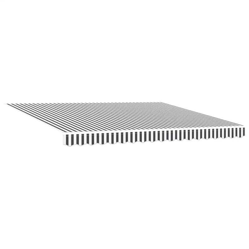 vidaXL antracitszürke-fehér kézzel kihúzható napellenző 400 x 300 cm