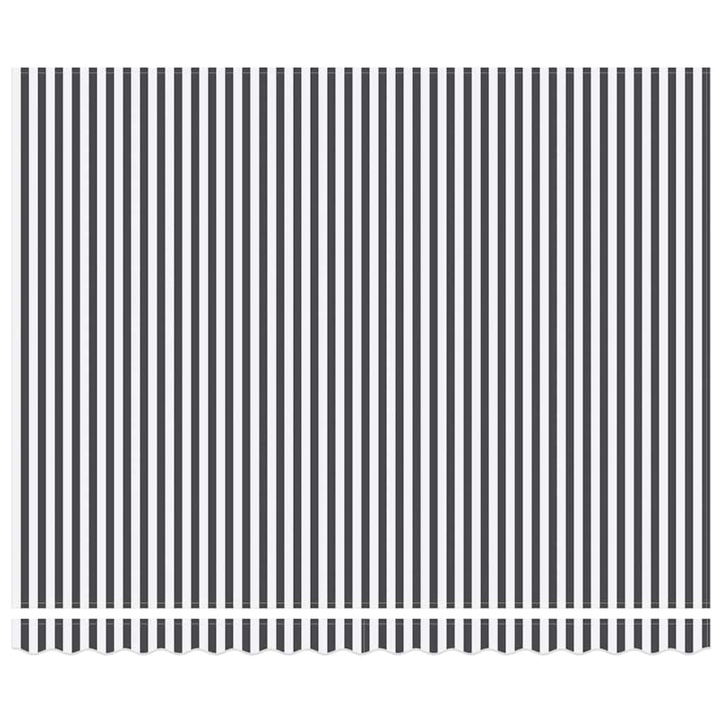 vidaXL antracitszürke-fehér kézzel kihúzható napellenző 400 x 300 cm