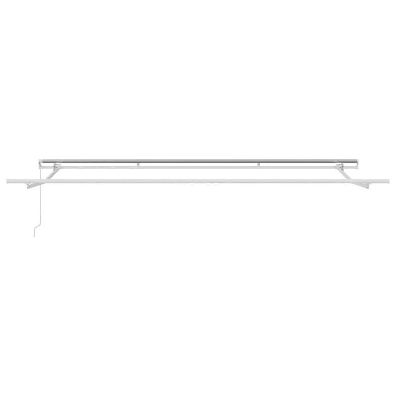vidaXL antracitszürke-fehér kézzel kihúzható napellenző 400 x 300 cm