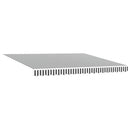 vidaXL antracitszürke-fehér automata kihúzható napellenző 400 x 300 cm