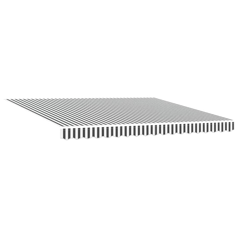 vidaXL antracitszürke-fehér automata kihúzható napellenző 400 x 300 cm