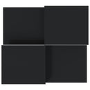 vidaXL 2 db fekete szerelt fa dohányzóasztal