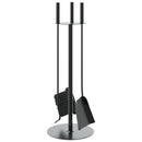 vidaXL 4 darabos kandallószerszám-készlet 22 x 59 cm acél