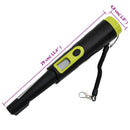 vidaXL fekete és sárga pinpointer fémdetektor LCD kijelzővel
