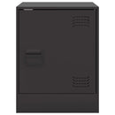 vidaXL fekete acél éjjeliszekrény 34,5 x 39 x 44 cm