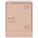 vidaXL rózsaszín acél éjjeliszekrény 34,5 x 39 x 44 cm