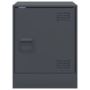 vidaXL antracitszürke acél éjjeliszekrény 34,5 x 39 x 44 cm