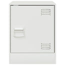 vidaXL fehér acél éjjeliszekrény 34,5 x 39 x 44 cm