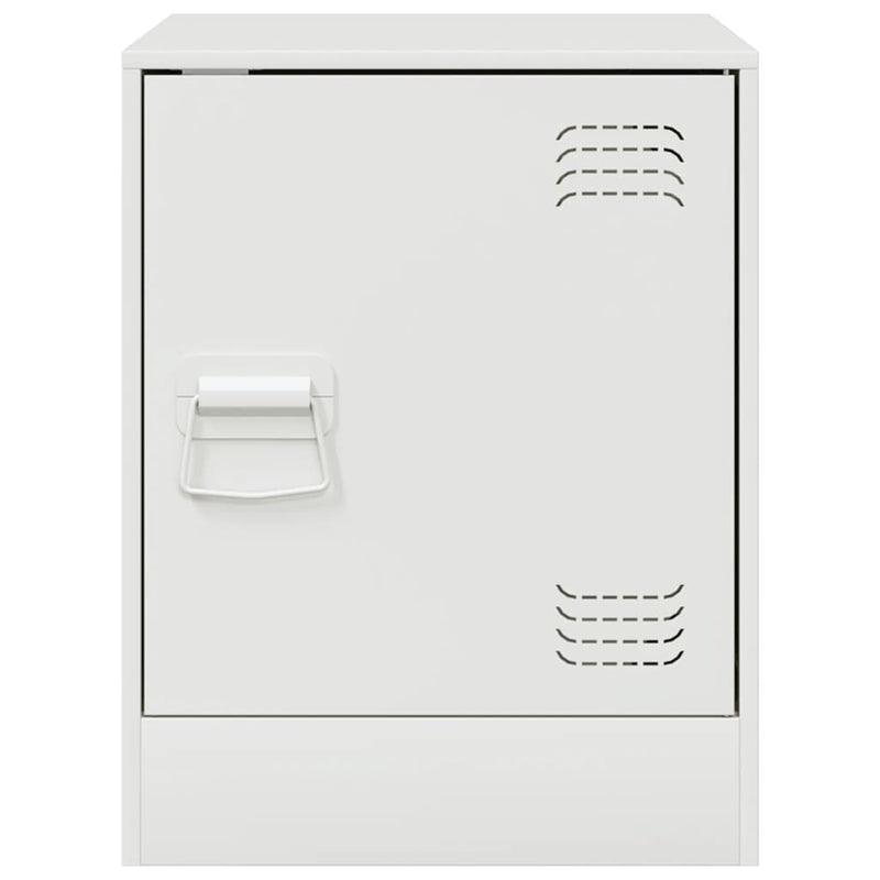 vidaXL 2 db fehér acél éjjeliszekrény 34,5 x 39 x 44 cm