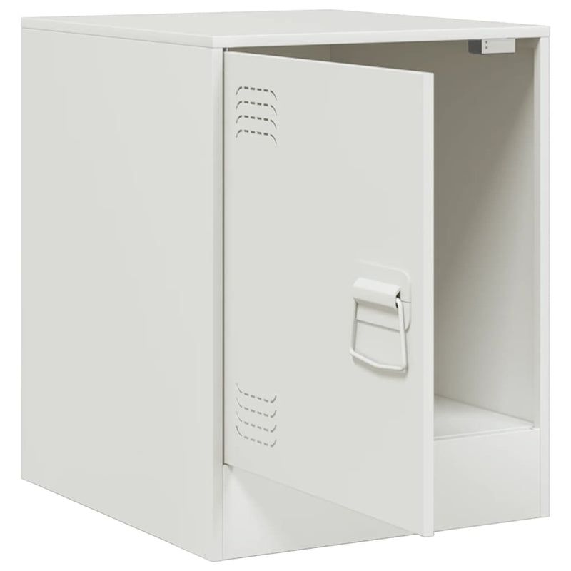 vidaXL 2 db fehér acél éjjeliszekrény 34,5 x 39 x 44 cm
