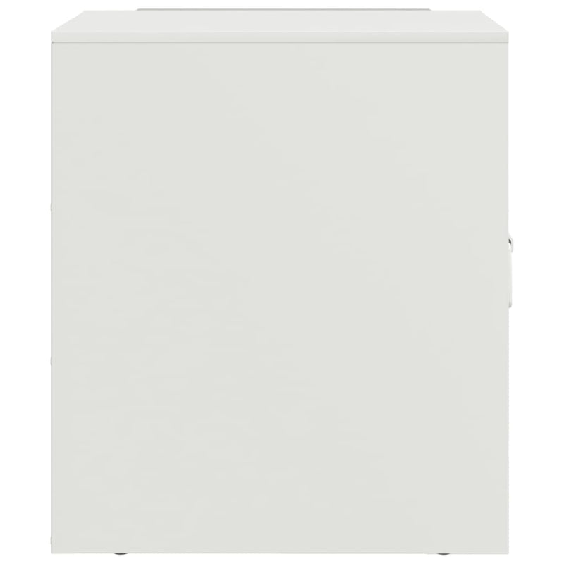 vidaXL 2 db fehér acél éjjeliszekrény 34,5 x 39 x 44 cm