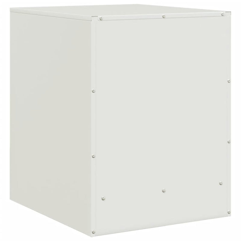 vidaXL 2 db fehér acél éjjeliszekrény 34,5 x 39 x 44 cm
