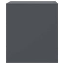 vidaXL 2 db antracitszürke acél éjjeliszekrény 34,5 x 39 x 44 cm