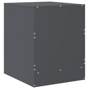 vidaXL 2 db antracitszürke acél éjjeliszekrény 34,5 x 39 x 44 cm