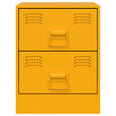 vidaXL sárga acél éjjeliszekrény 34,5 x 39 x 44 cm