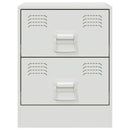 vidaXL fehér acél éjjeliszekrény 34,5 x 39 x 44 cm